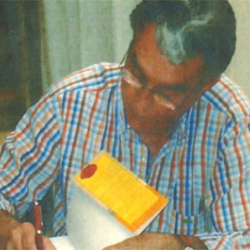 El autor en la 22º Trobada de la Asociación Catalana de Veteranos de Sidi Ifni. Lérida.